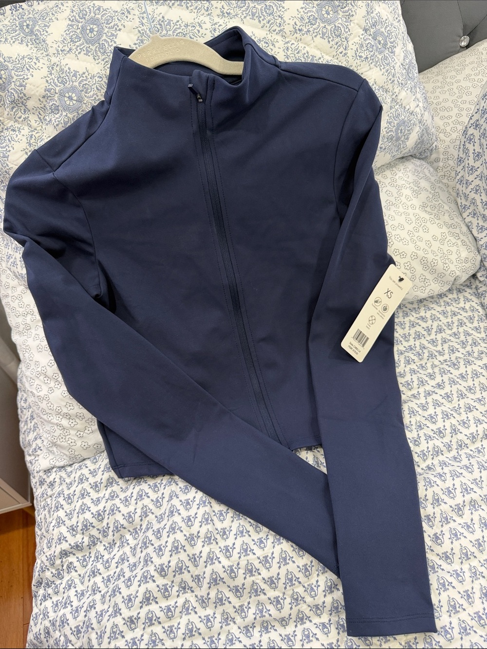 Women's Navy Full-Zip Bomber Jacket - Brandless